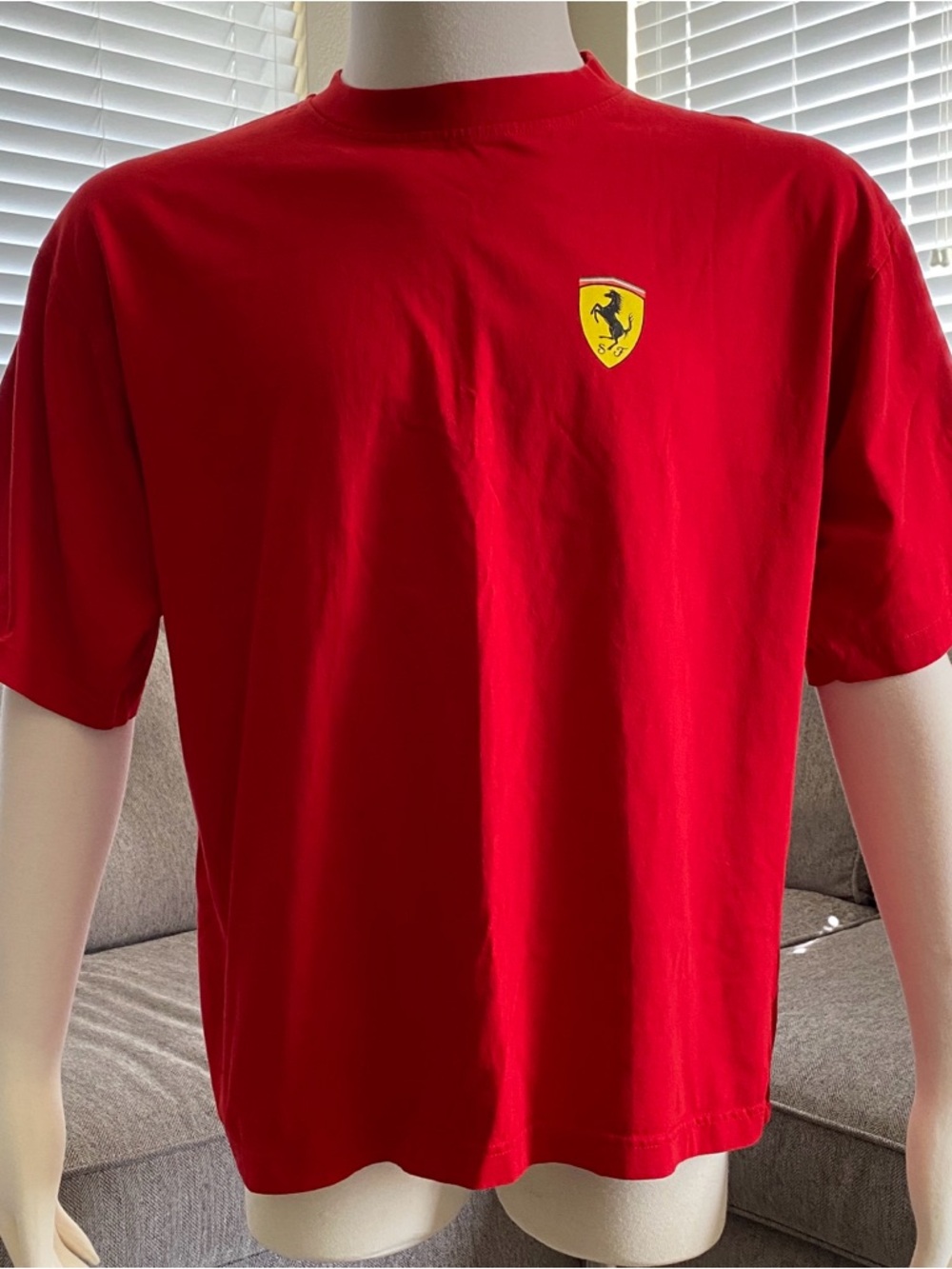 Ferrari Red T Shirt Sports Car Logo F1 Racing Motorsports Men Size XL